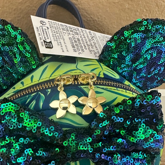 NWT Disney Aulani Resort Paradise Vibes Loungefly Backpack (4 Hidden Mickeys) - Picture 8 of 14